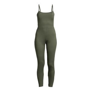 No-boundaries Women's Green and Khaki Jumpsuit